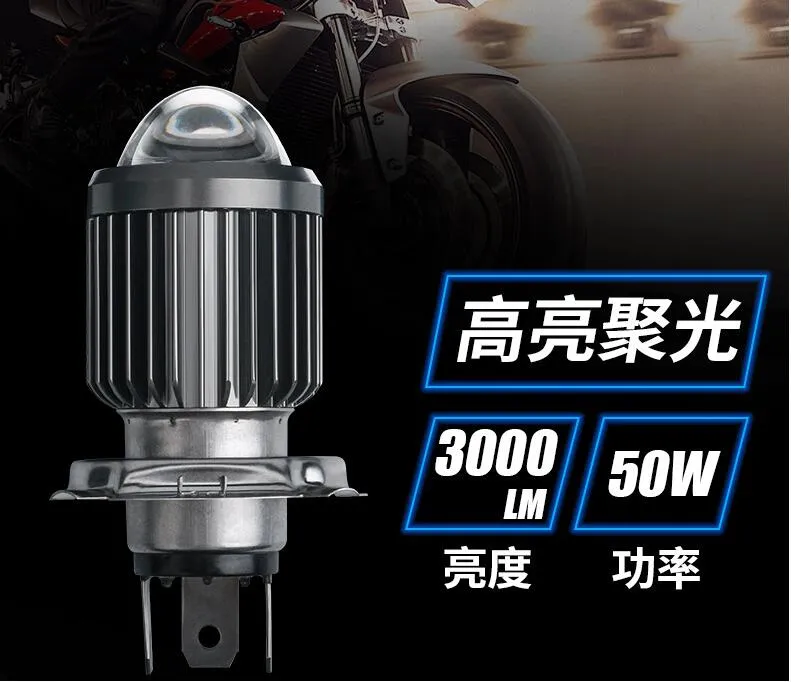 H4 Led Motorrad Scheinwerfer Led Ba20d H6 P15d Lampe Led Moto Fern- /  Abblendlicht LED-Lampen Lampe Motorrad Nebelscheinwerfer 12V 6000K Weiß