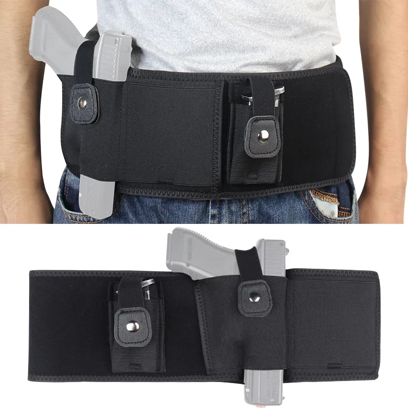 Belly Band Holster Concealed Carry Breathable Neoprene IWB Waist Gun