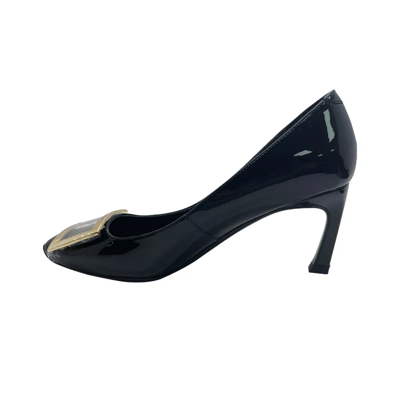 New cow patent leather high-heeled formal shoes are fashionable and versatile