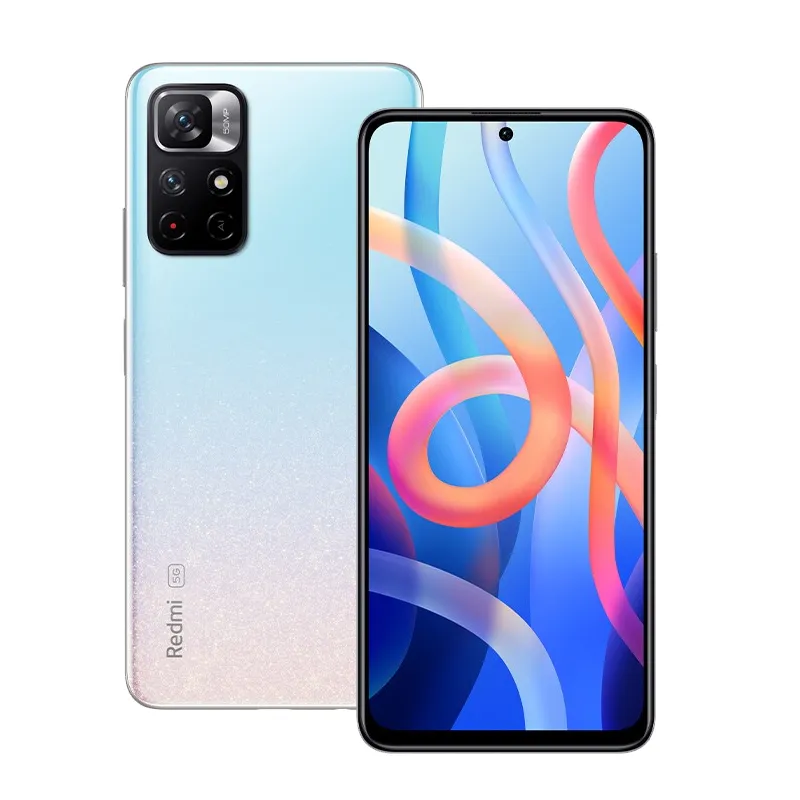 Telefono cellulare originale Xiaomi Redmi Note 11 5G 6GB RAM 128GB ROM Octa Core MTK Dimensity 810 Android 6.6" Schermo intero 50.0MP AI IP53 5000mAh ID impronta digitale Cellulare intelligente