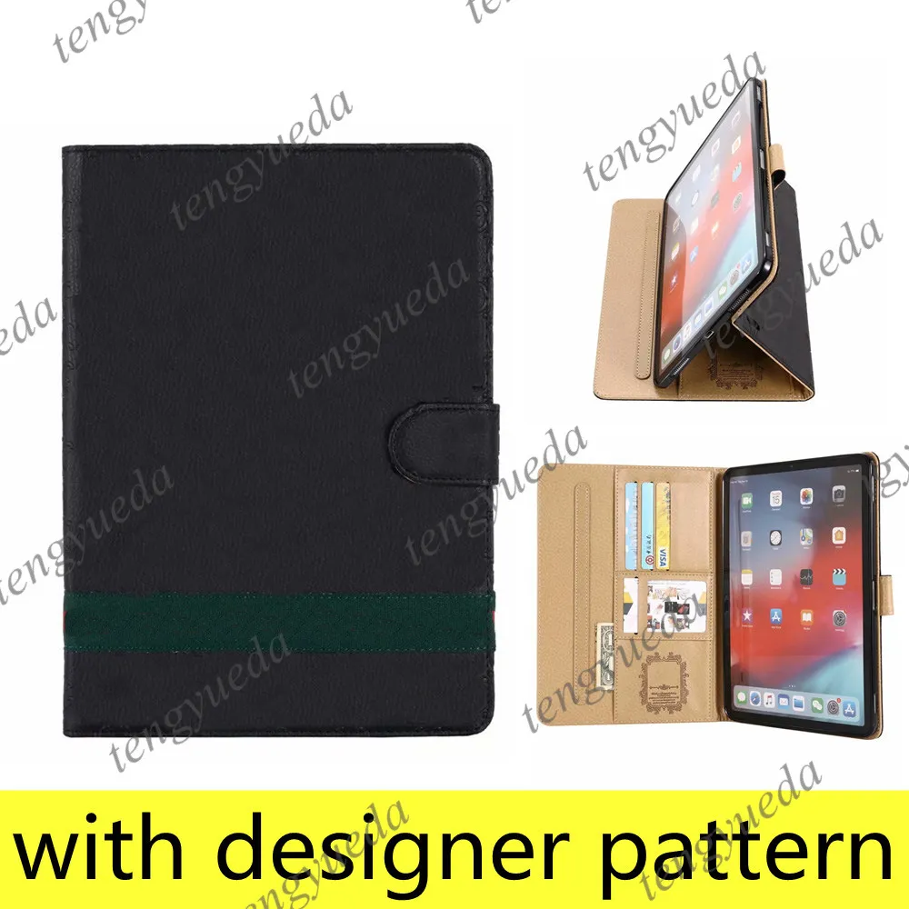 Capas de tablet para designer de moda comercial para ipad pro11 12.9 ipad10.9 Air10.5 Air1 2 mini45 ipad10.2 ipad5 6 capa de bolso para porta-cartões de couro de alta qualidade