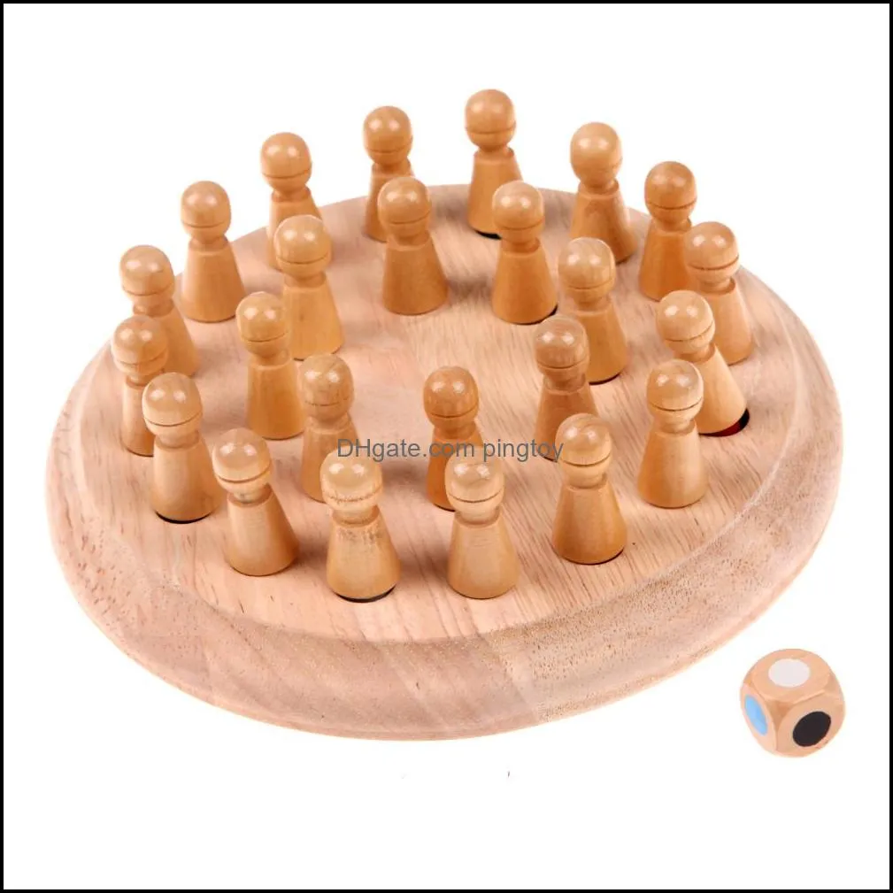 هدايا تعليم التعلم الذكاء هدايا الذاكرة الخشبية مطابقة عصا لعبة الشطرنج لعبة Montessori Block Toys هدية الأطفال في وقت مبكر تعليمية تعليمية