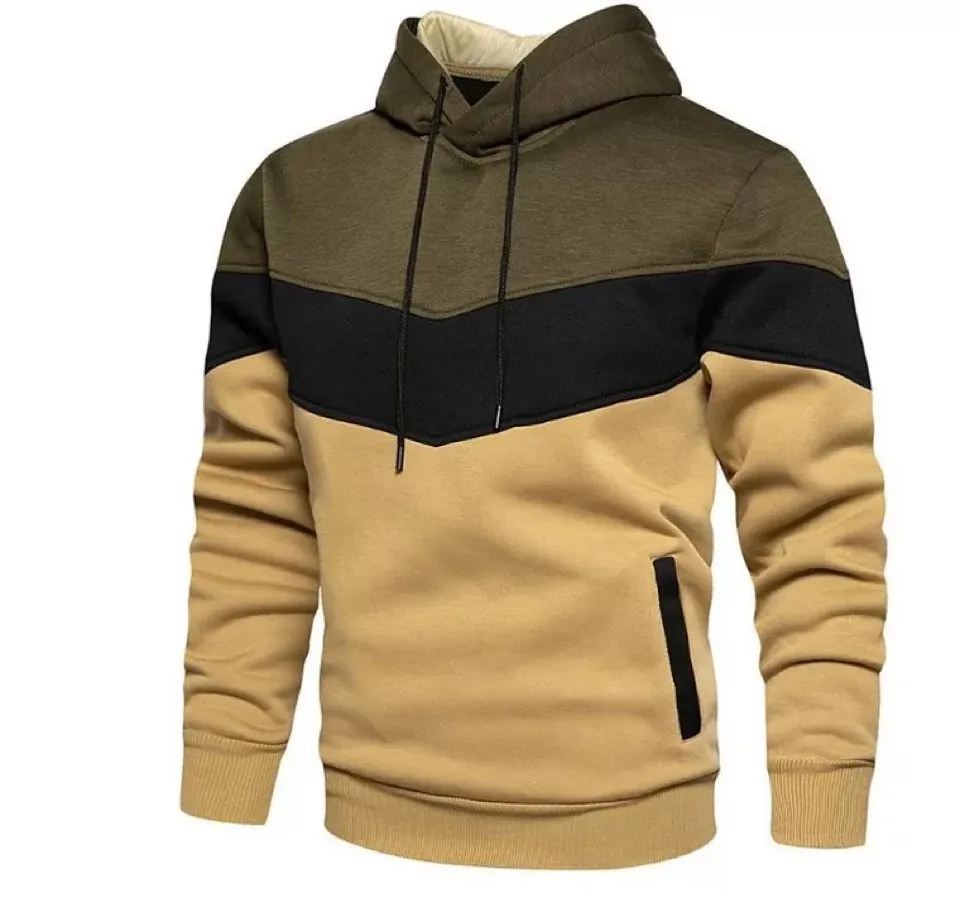 2021 men`s designer color matching hoodie fashion trend S-2XL