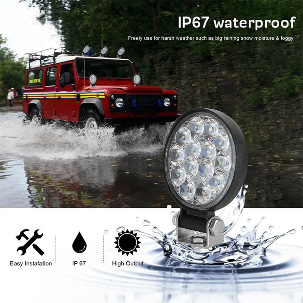 thumbnail image 2 of 4 Inch LED Work Light Bar 20W Spot & Fog Driving Lamps For Offroad Truck SUV 4WD 12V 24V 2 of 6