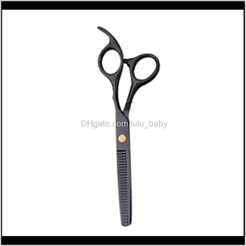 costway professional 440 steel 6 inch black hair scissors set cutting barber salon haircut thinning shears hairdressing scissors