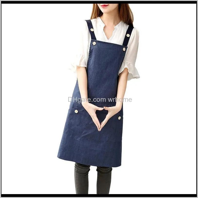 waterproof apron flower shop coffee business home cleaning apron for men and women barber men kitchen garden