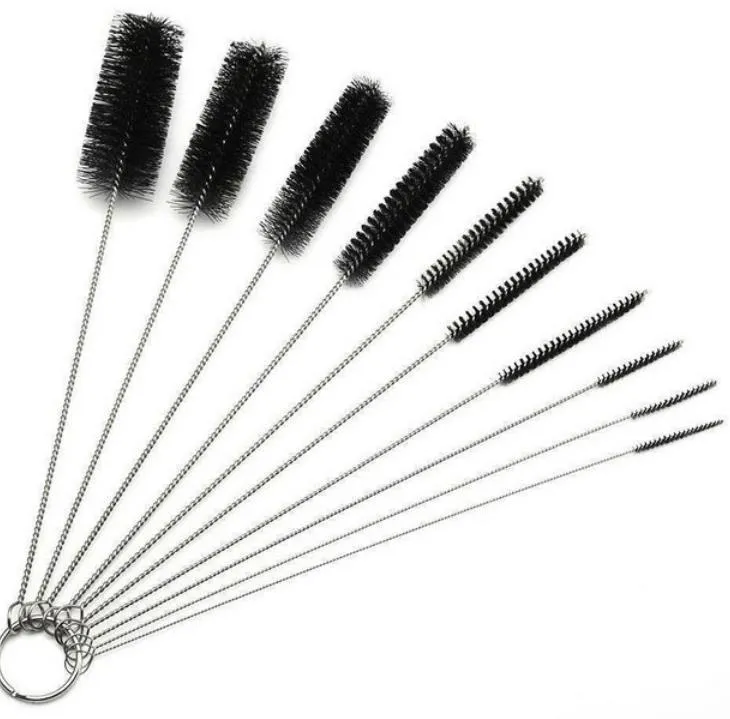 Household Housekee Organization Home & Garden 10Pcs Drinking Sts Cleaning Brushes Set Nylon Pipe Tube For Bottle Keyboards Jewelry