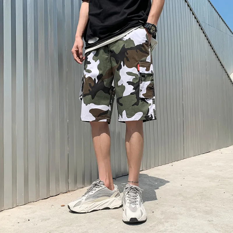 Mens Camouflage Cargo Mens Camo Shorts Knee Length Loose Casual Shirts For Summer Straight Style Swim Trunks With All Match Style From Zgrose 40.61 DHgate.Com