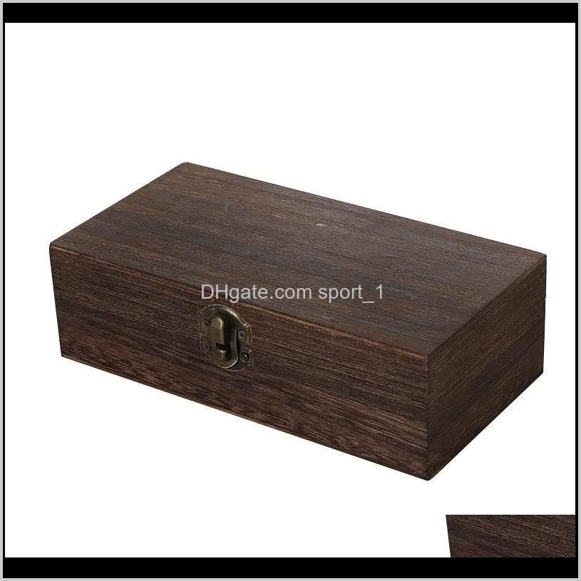 large wooden storage box log color scotch pine rectangular flip solid wood gift box handmade craft jewelry case 20x10x6cm lx3007