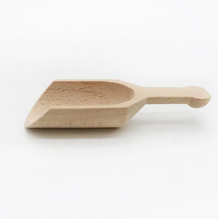 Mini Wooden Scoop Teaspoon Small Salt Shovel Bath Salt Spoon Milk Powder Scoops Wood Connt Spoons Coffee Tea Mini