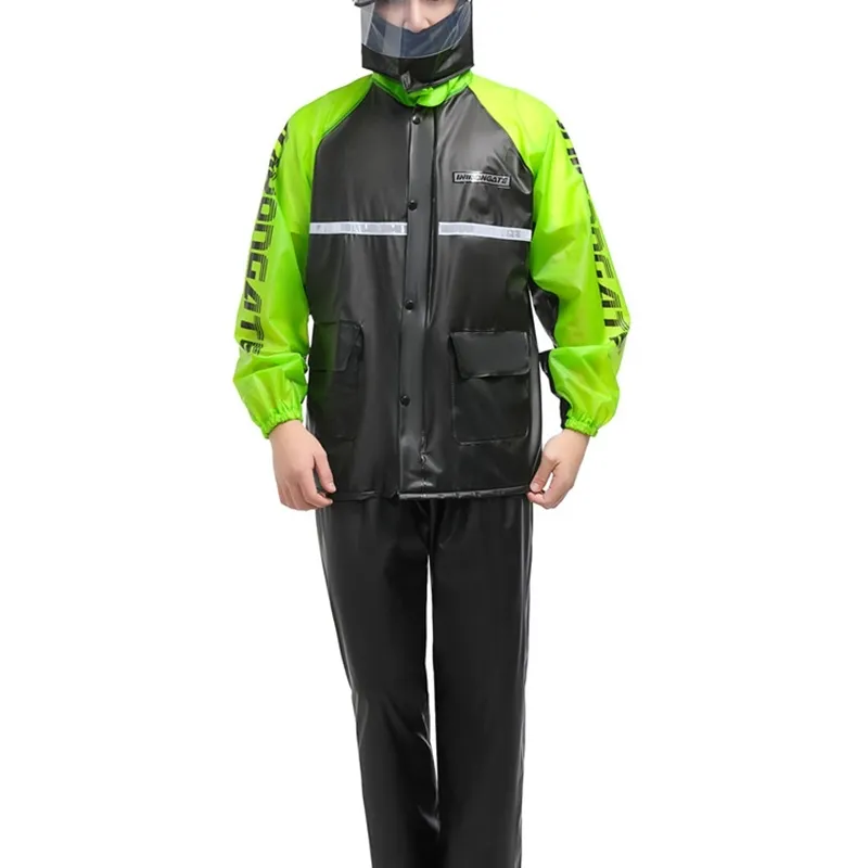 Waterproof Mens Cycling Raincoat Pants, Motorcycle Rain Gear For
