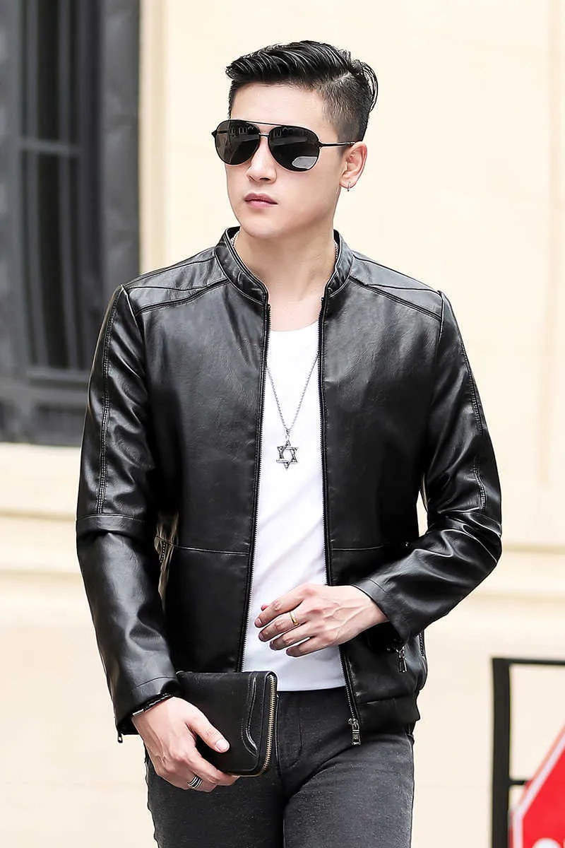 Leather jacket with shorts men hotsell