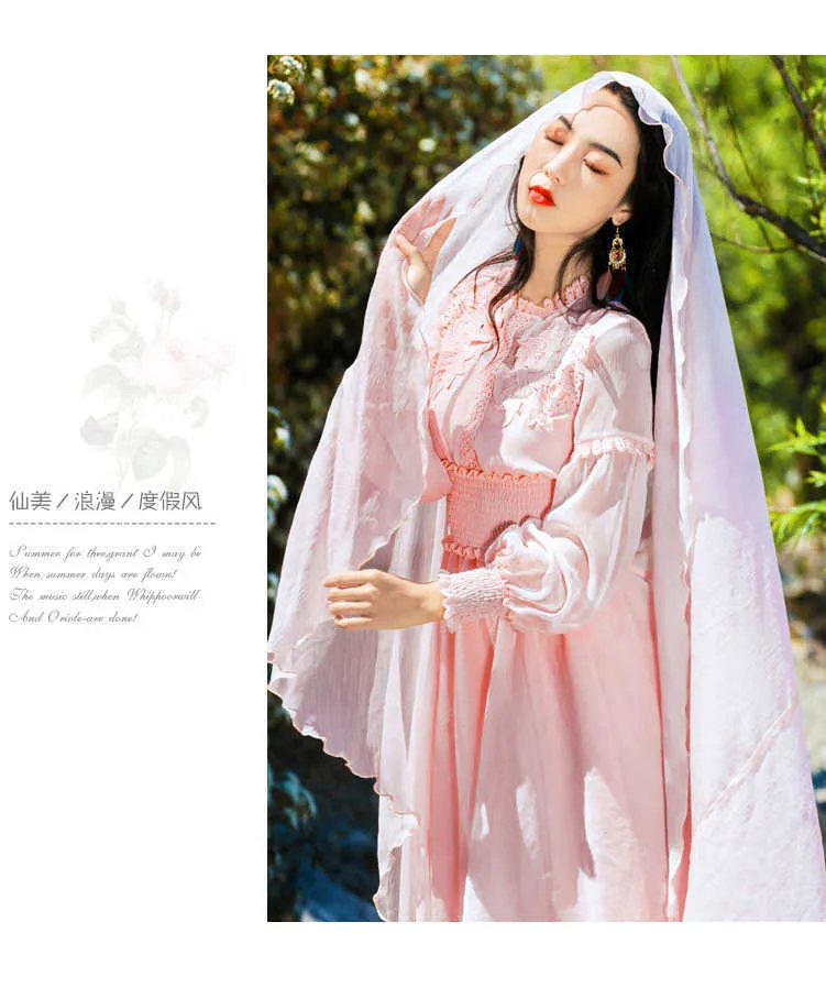 YOSIMI Vintage Maxi Dress Red Chiffon, Cdc Stands For Neck YOSIMI Vintage Maxi Dress Red Chiffon, Cdc Stands For Neck