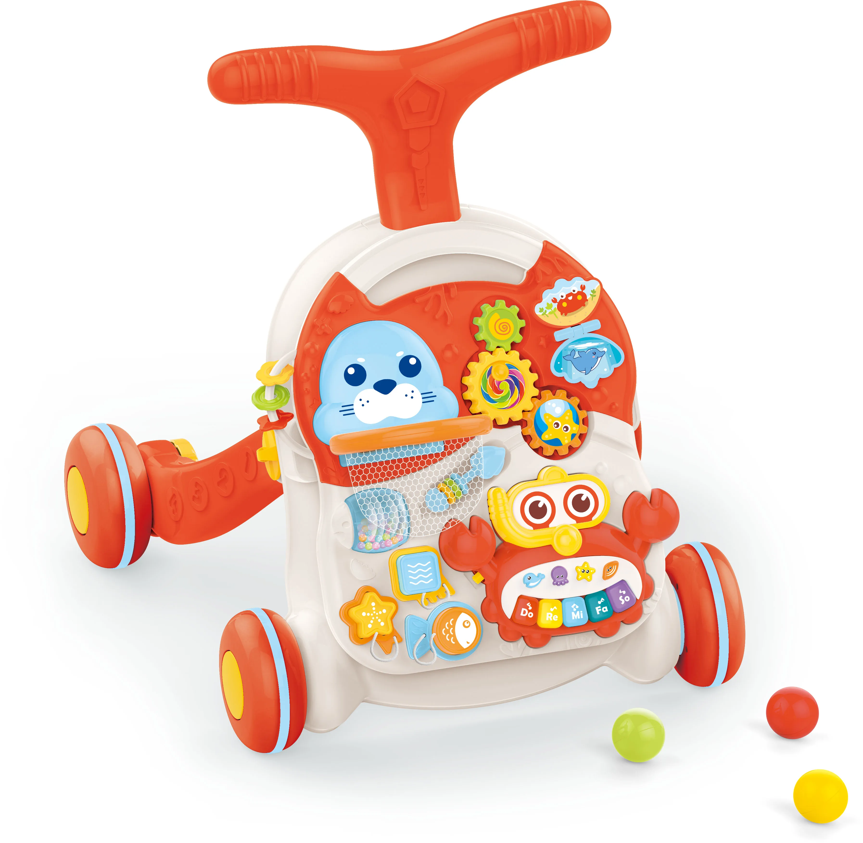 2IN1 Bébé Poussette Jouet Multifonctionnel Table De Jeu Infant Walker Avec Lumière Et Musique Apprentissage Précoce ToyGift pour Nouveau-né Toddler