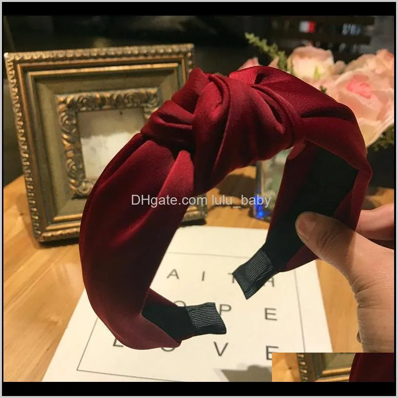 haimeikang plaid cottonhair accessories knotted hair band for women headbands hairbands headwear 2019 new fashion