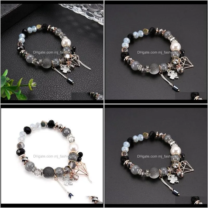 cool mens antique jewelry handmade bohemian style silver flower keye charm bracelet faced crystal ps0785