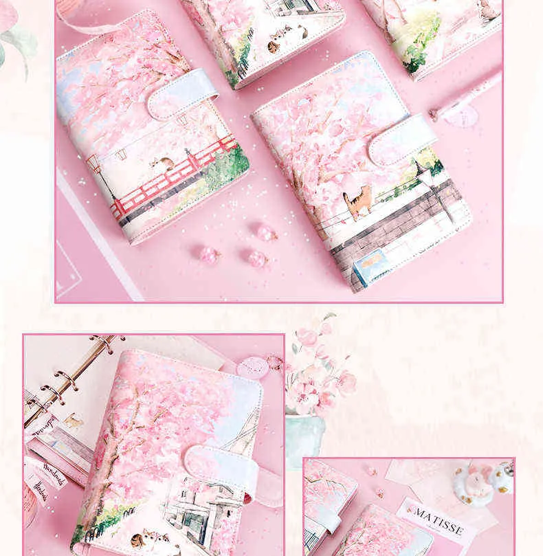 DHgate.com:Sharkbang Cherry Blossoms Sakura 80 Sheets A6