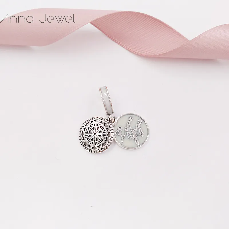 ciondoli per kit per la creazione di gioielli Love Yoga pandora in argento sterling 925 abbinati a coppie di bracciali donna uomo braccialetto catena perline collana madre regalo di compleanno 796205EN23