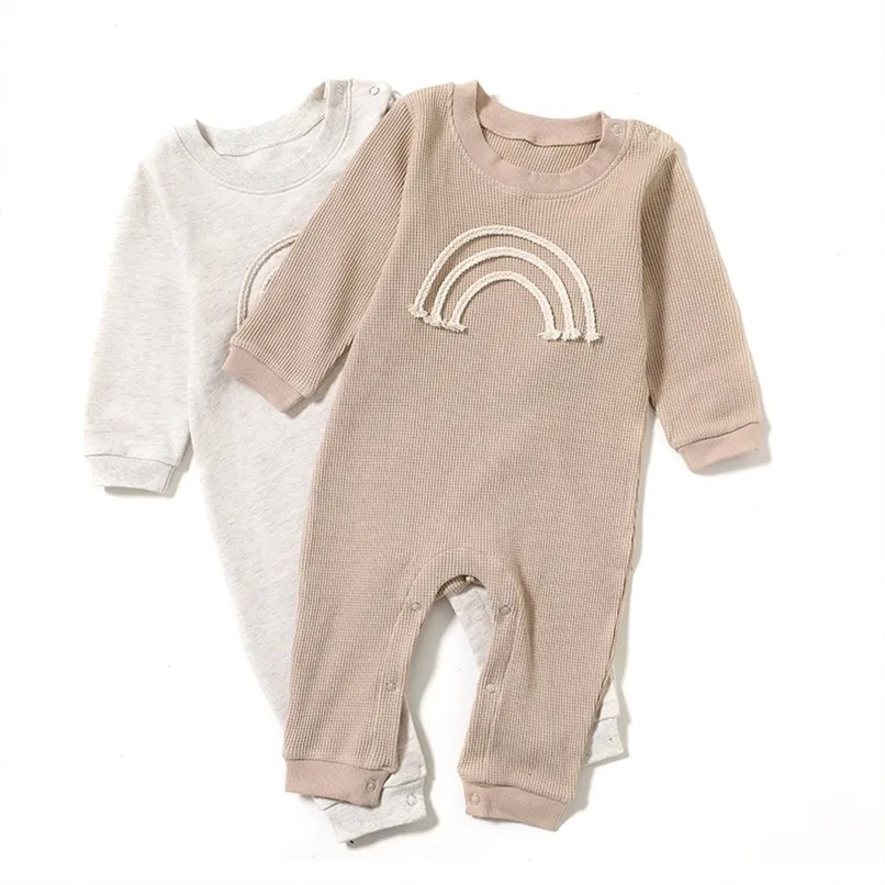 Milancel Herfst Baby Rompertjes Lange Mouw Toddler Outfit Kleding 211011