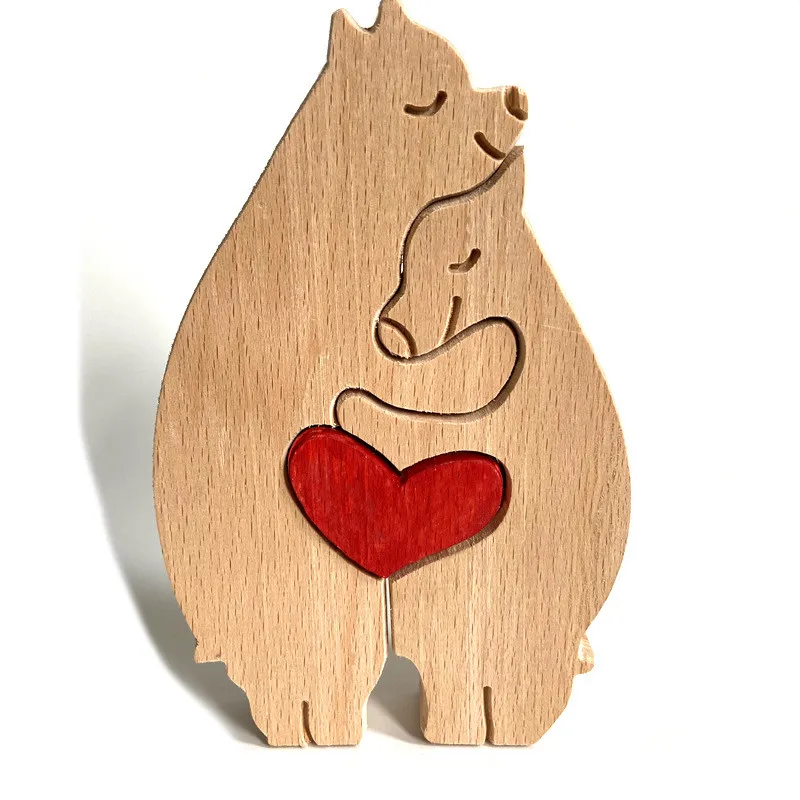 Eco Friendly Wooden Zoo Wood Green Animal Shelter Toy Small Wood Green Animal Shelter Gift For