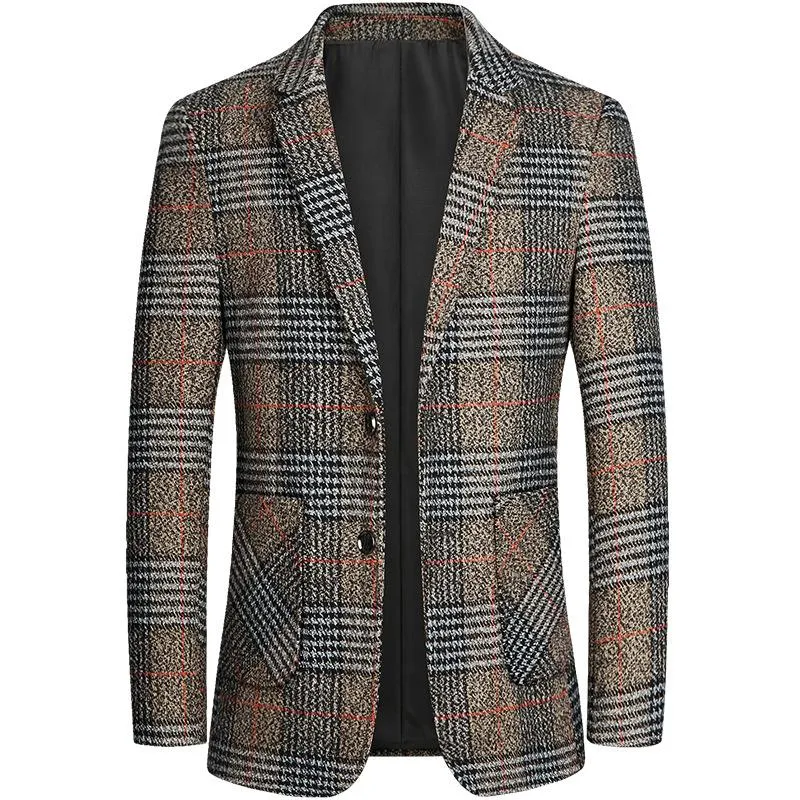 Blazer per abiti da uomo 2021 Abito primavera e autunno Business Casual Piccola versione coreana della giacca alla moda Slim Single