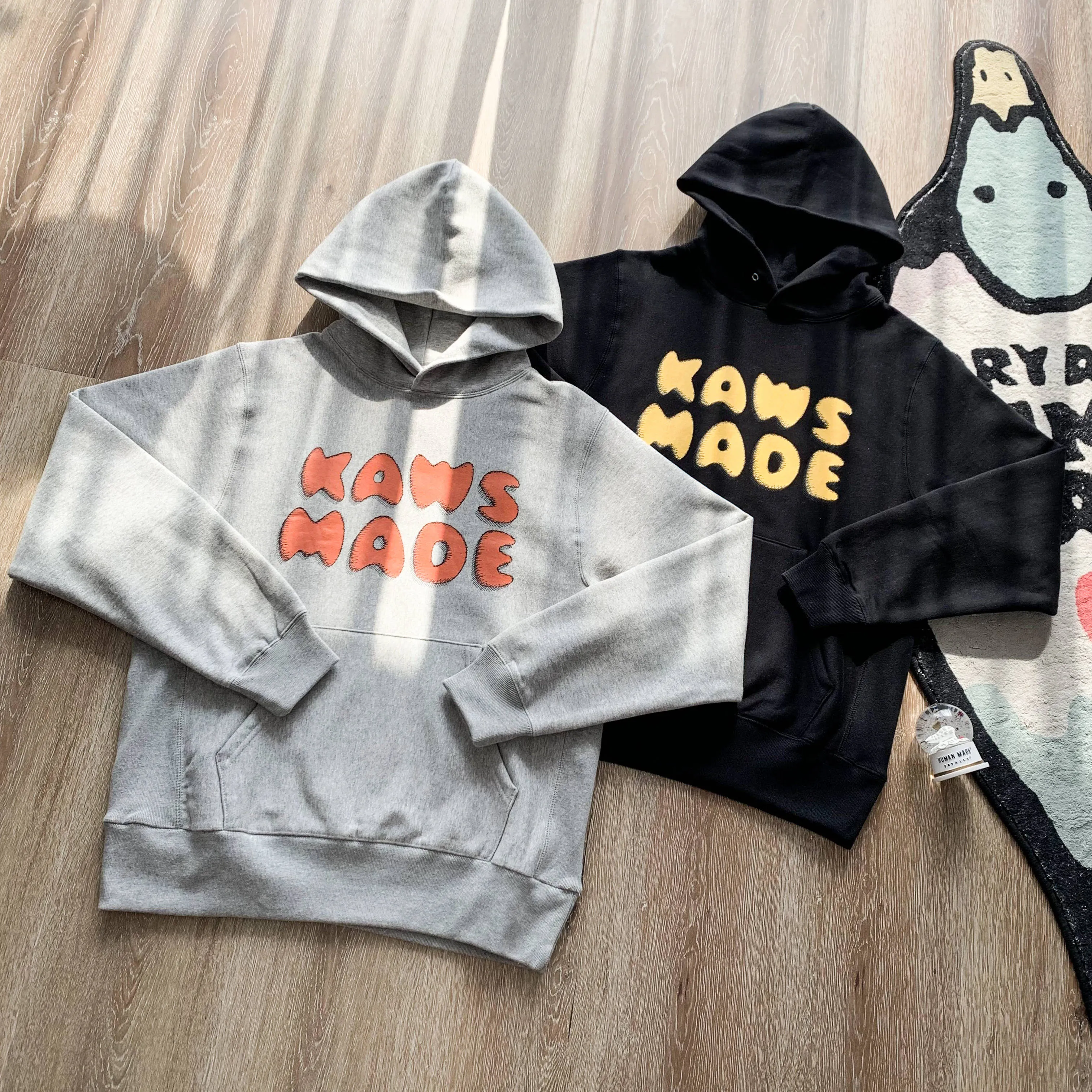 Homens Hoodie Humano Feito Kaws Impressão Hoodies Hip Hop Moletons de Alta Qualidade Novidade Fleece Suéter das Mulheres dos homens