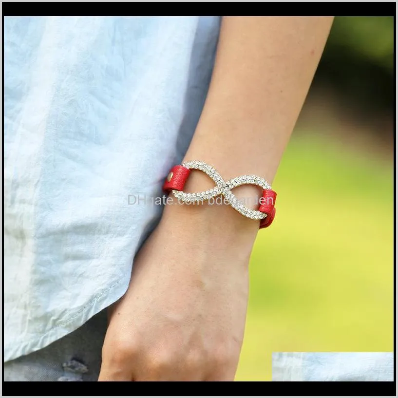 New Arrival Genuine Leather Punk Bracelet Adjustable Wrap Bracelets Friendship Gift Bracelet Women Charm Jewelry