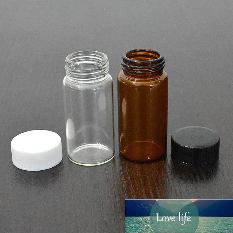 50Pcs 3ml/5ml Glass Clear Amber Small Medicine Bottles brown Sample Vials Laboratory Powder Reagent bottle Containers Factory price expert design