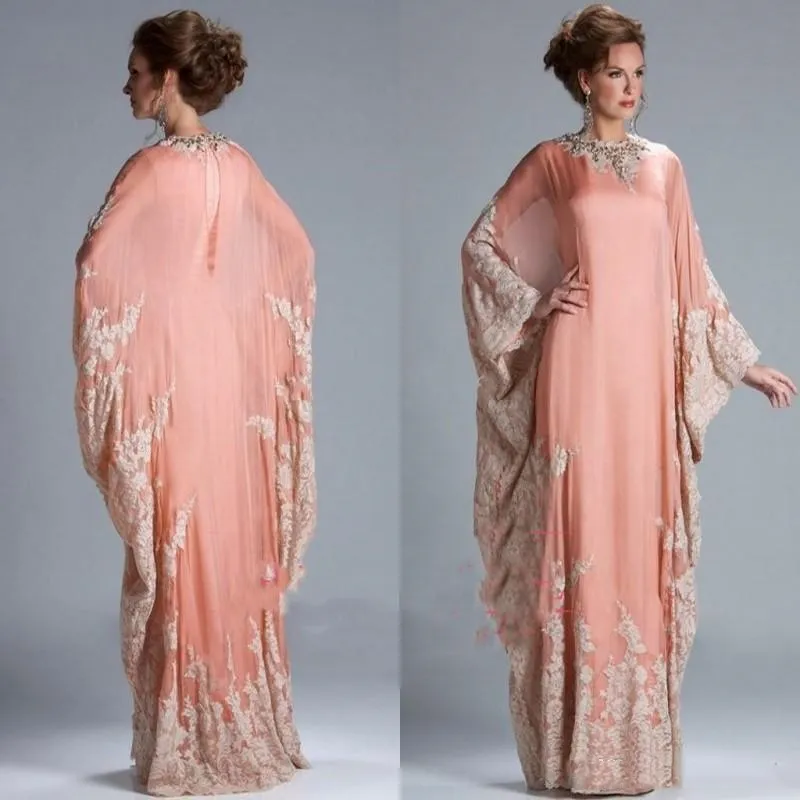 Arabische Dubai Marokkaanse Kaftan Moeder van de Bruid Jurken Suits 2022 Elegante Twee Stuk Lange Applique Plus Size Bruidegom Moeders Formele Gelegenheid Toga's