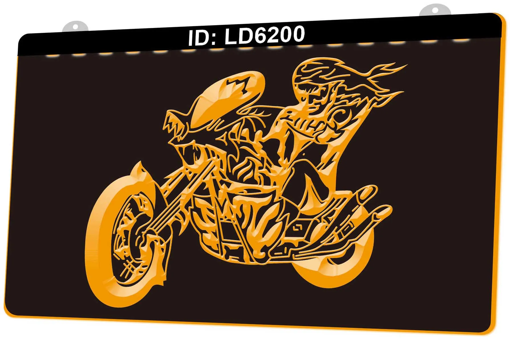 LD6200 Riderycle Rider 3D Graving LED Light Sign оптом розничная торговля