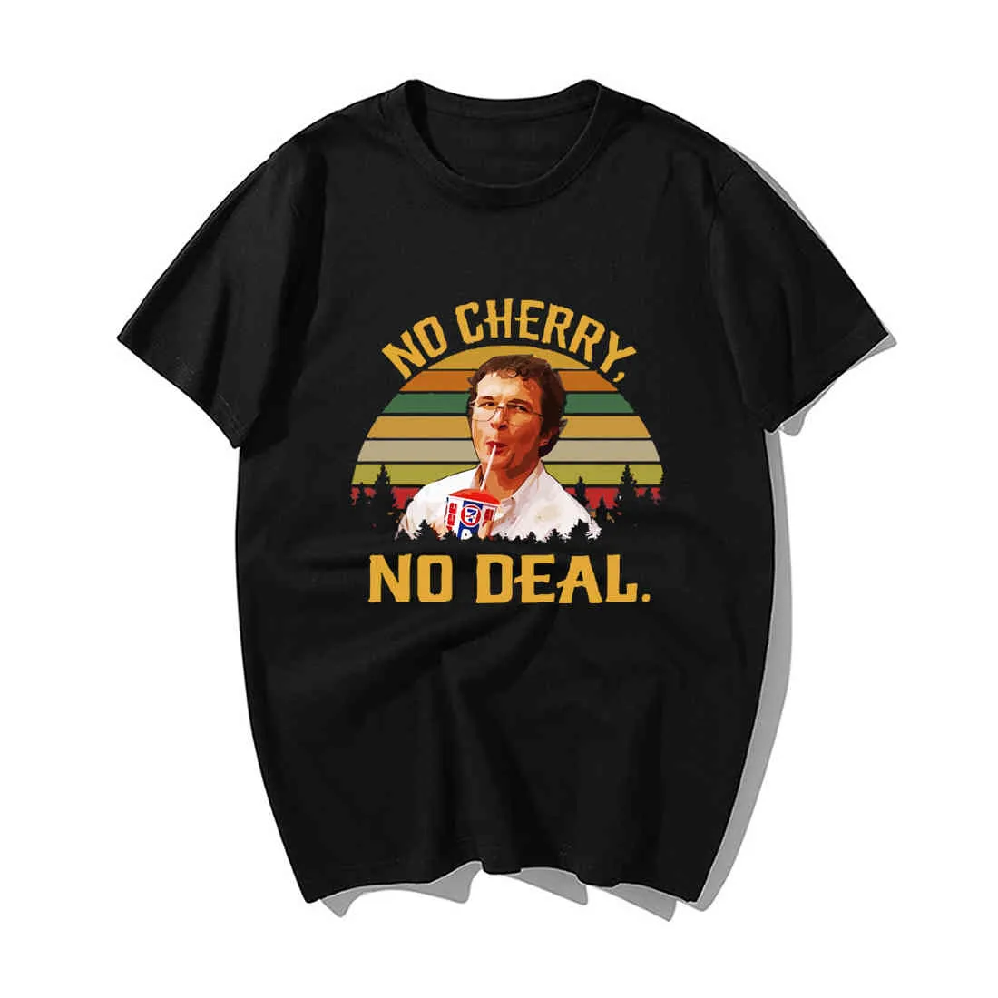 2019 Fashion Stranger Things T Shirt No Cherry No Deal Funny Men Tshirt Summer Casual Cotton Hip Hop Tops Streetwear