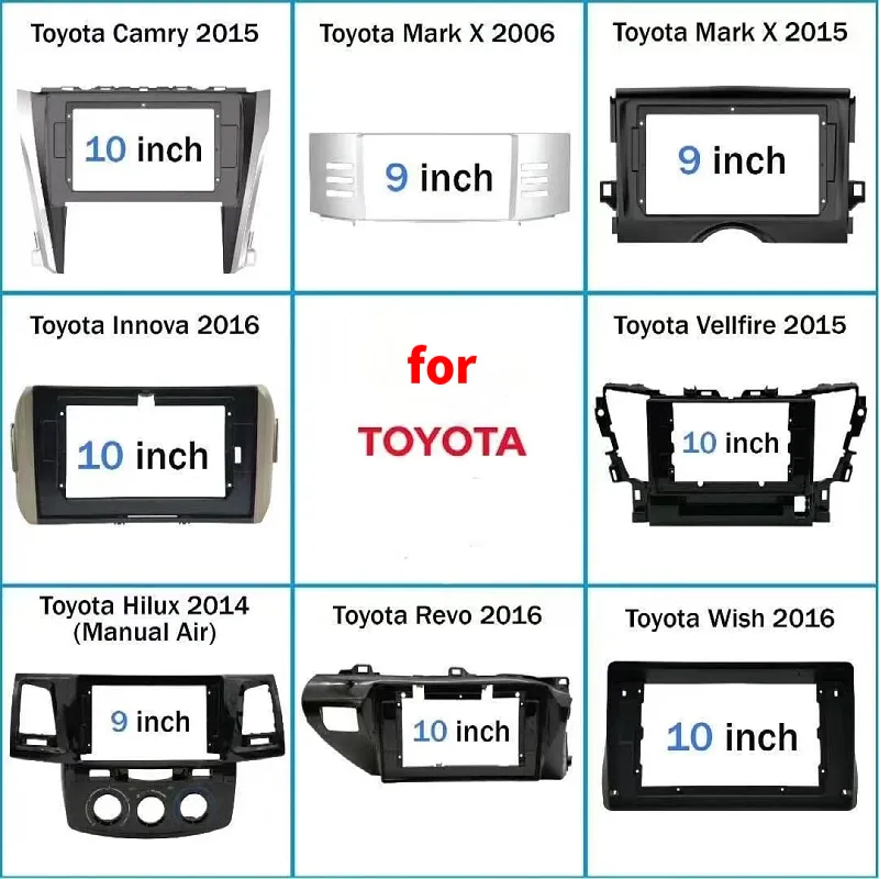 Fascia per autoradio dorata 2 Din per Ford Everest Ranger Mazda BT-50 2006-2010 Kit copertura audio Dash Kit cornice DVD243f