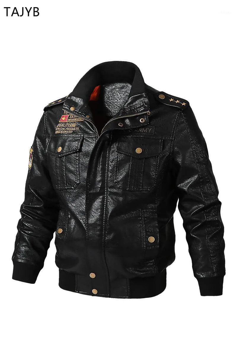 Chaquetas para hombres Primavera y estilo de otoño Collar de pie Deportes Hombres Motocicleta Cuero Lavado PU Jacket Abrigo Moda 2021