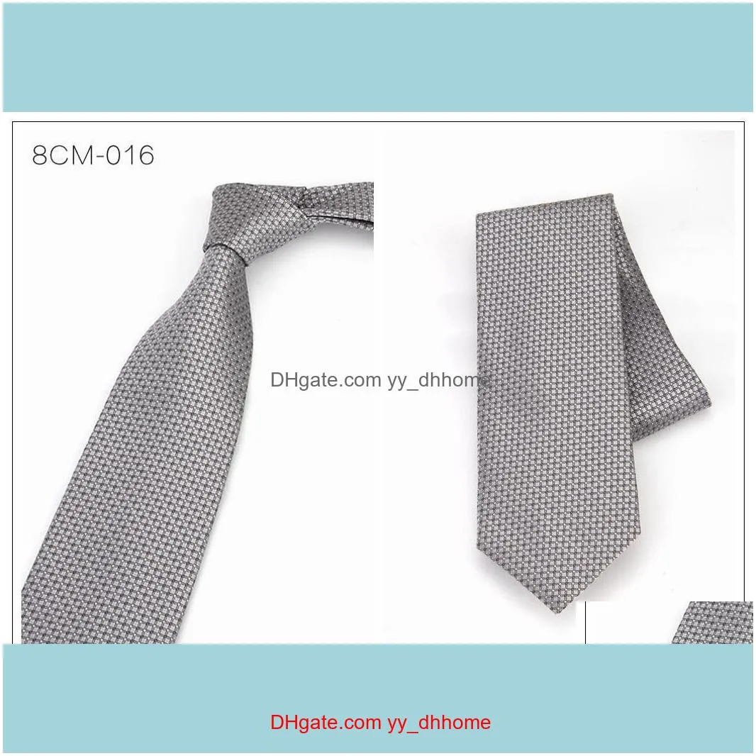 Neck Ties Linbaiway 8cm Formal For Men Polyester Woven Printed Necktie Fashion Slim Wedding Business Male Casual Gravatas Custom Logo1