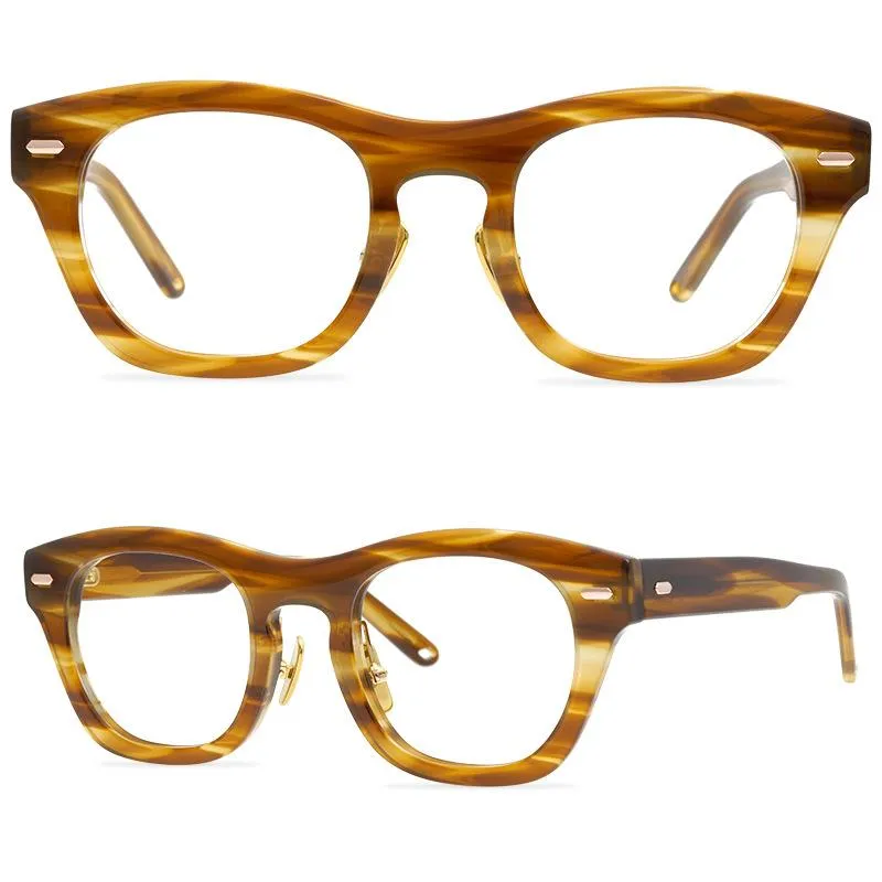 Винтажные квадратные очки рамки мужчины ацетат прозрачные ясные глаза женщины Оптические миопия очки рамки