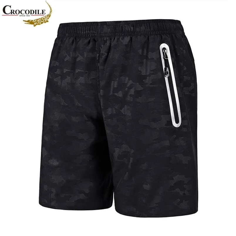 Pantaloncini da uomo di marca C con tasca sportiva Quick Dry Summer Elastic Waist Casual Army Camouflage 210629