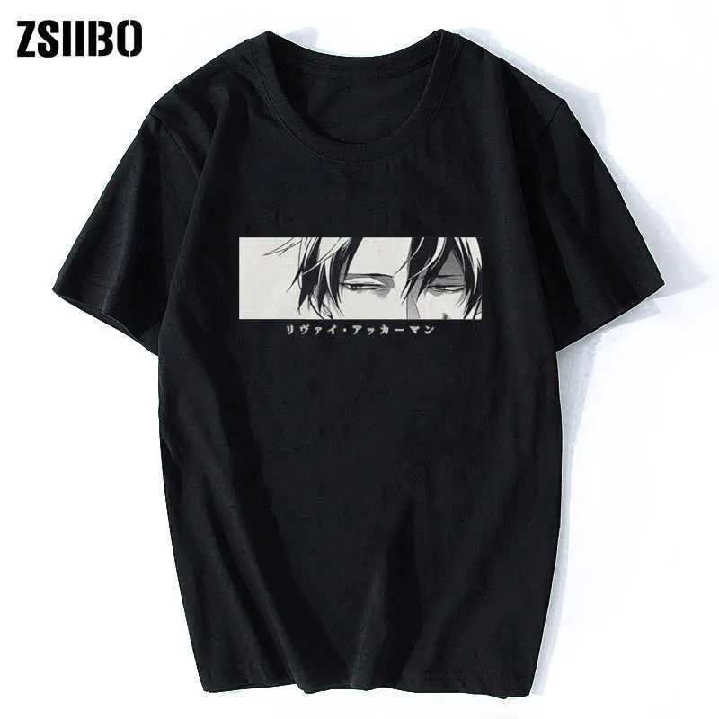 ATTACK ON TITAN LEVI WOMEN'S T-SHIRT XXL BLACK COTTON SHORT