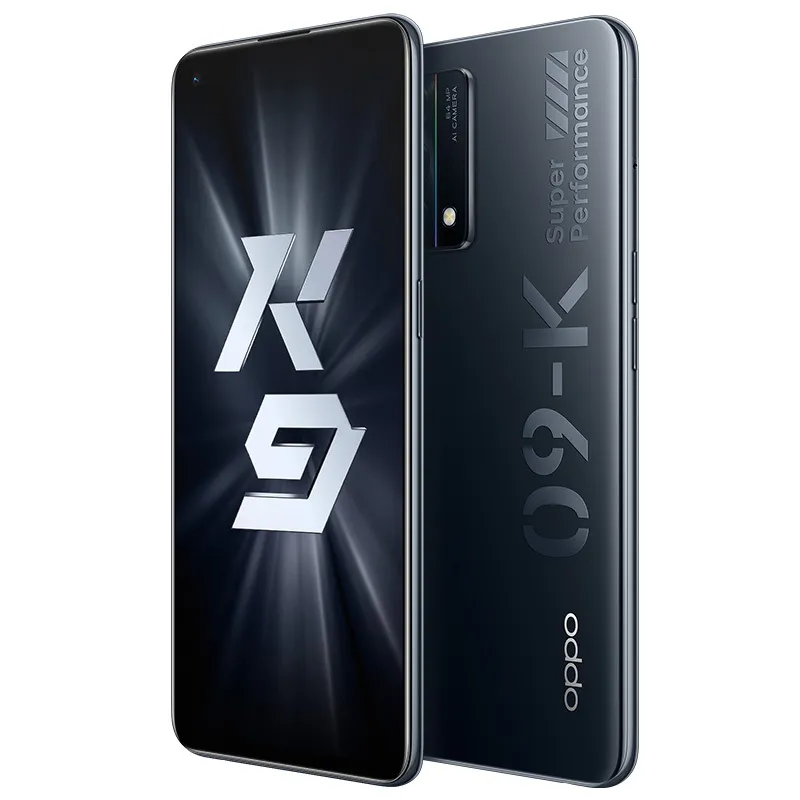 OPPO originale K9 5G Telefono cellulare 8 GB RAM 128 GB 256 GB ROM Snapdragon 768G Octa Core 64.0MP AI 4300mAh Android 6.43 pollici AMOLED SCREEN Fullprint ID Smart Cell Phone