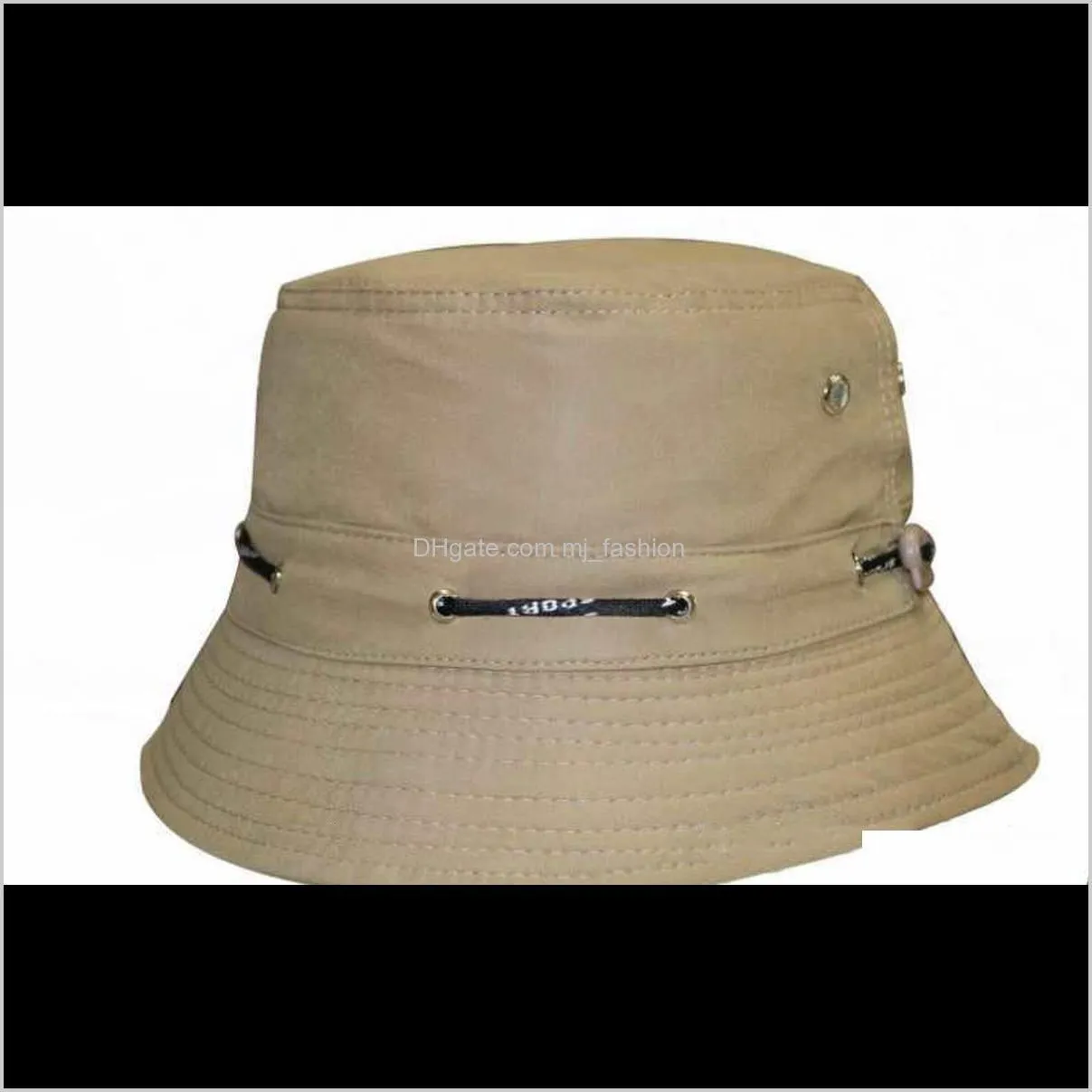 cap travel fisherman leisure bucket hats solid color fashion men women flat top wide brim cap for outdoor sports cap