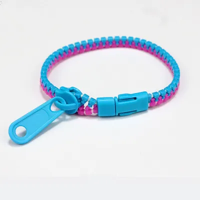 zip tie bracelet blue