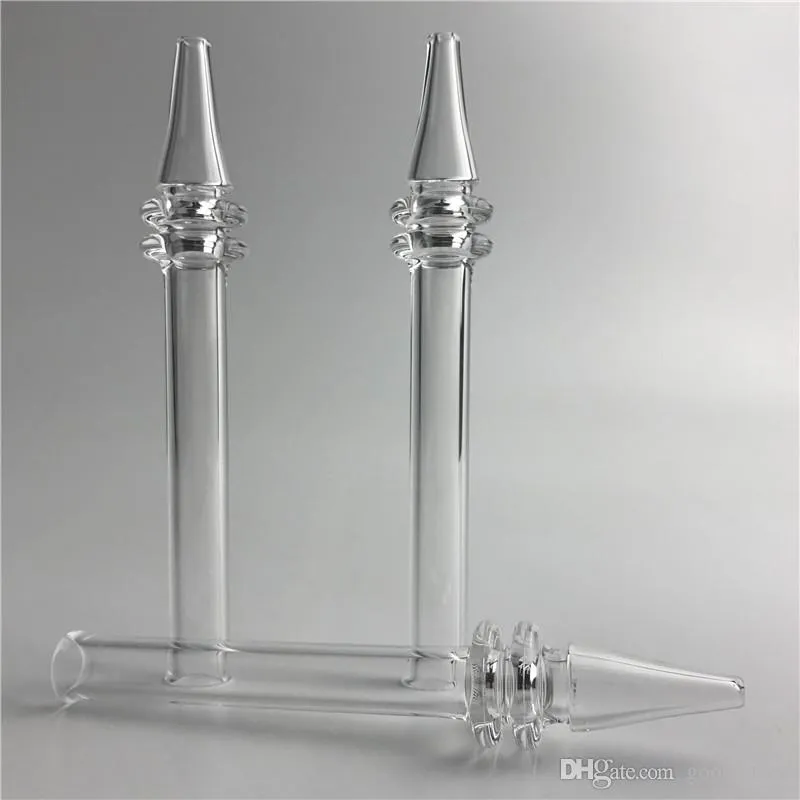 Quartz Rig Stick Nail Mini Nectar Collector with 5 Inch Clear Filter Tips Tester Quartz Straw Tube Glass Water Pipes Smoking Accessories