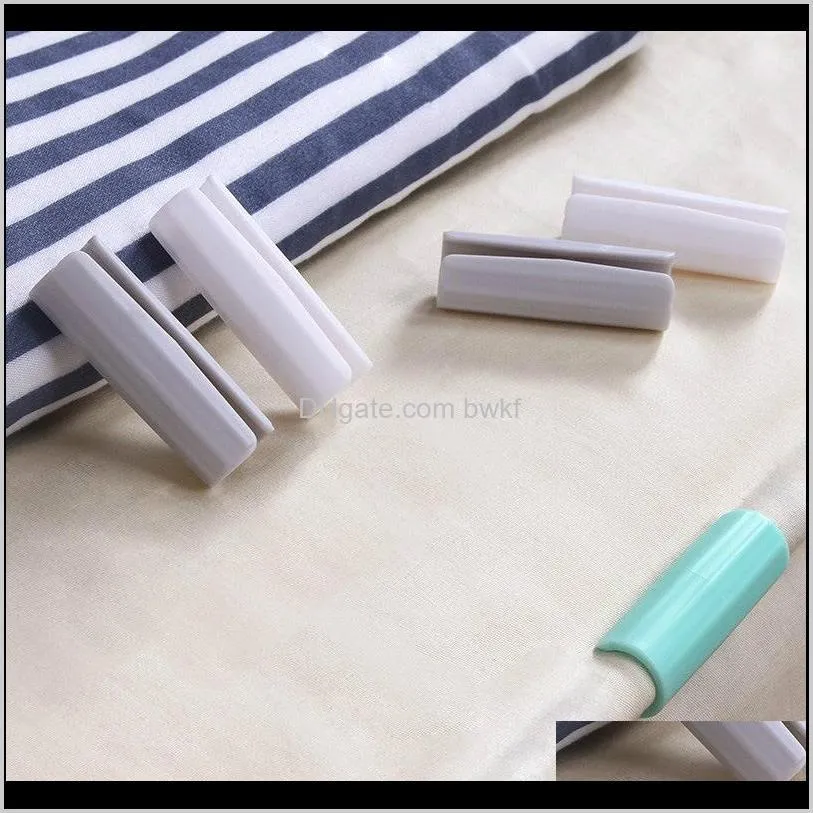 12pcs bedsheet clips plastic slip-resistant clamp quilt bed cover grippers fasteners mattress holder for sheets home clothes peg