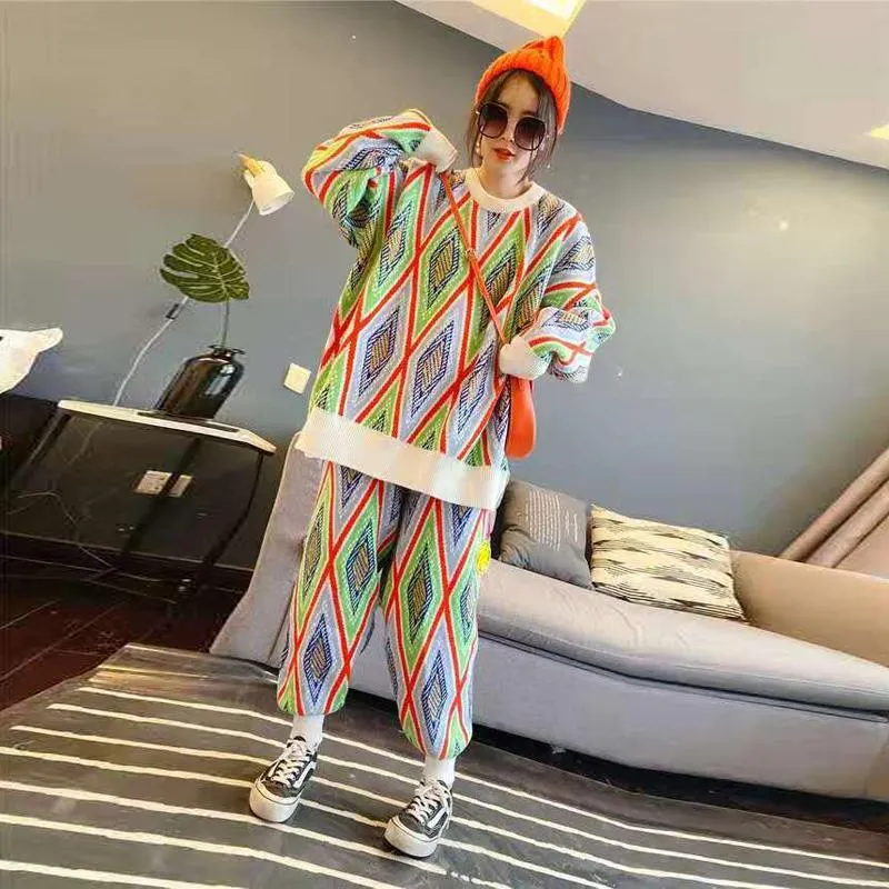 国産材国産 ニットセーターパッド入りファッションスーツの女性の秋と冬の韓国語バージョンの緩い人格セット2ピースパンツ 受注後生産 Www Fullaire Com Ar 国産材国産 ニットセーターパッド入りファッションスーツの女性の秋と冬の韓国語バージョンの緩い人格セット2ピースパンツ 受注後生産 Www Fullaire Com Ar