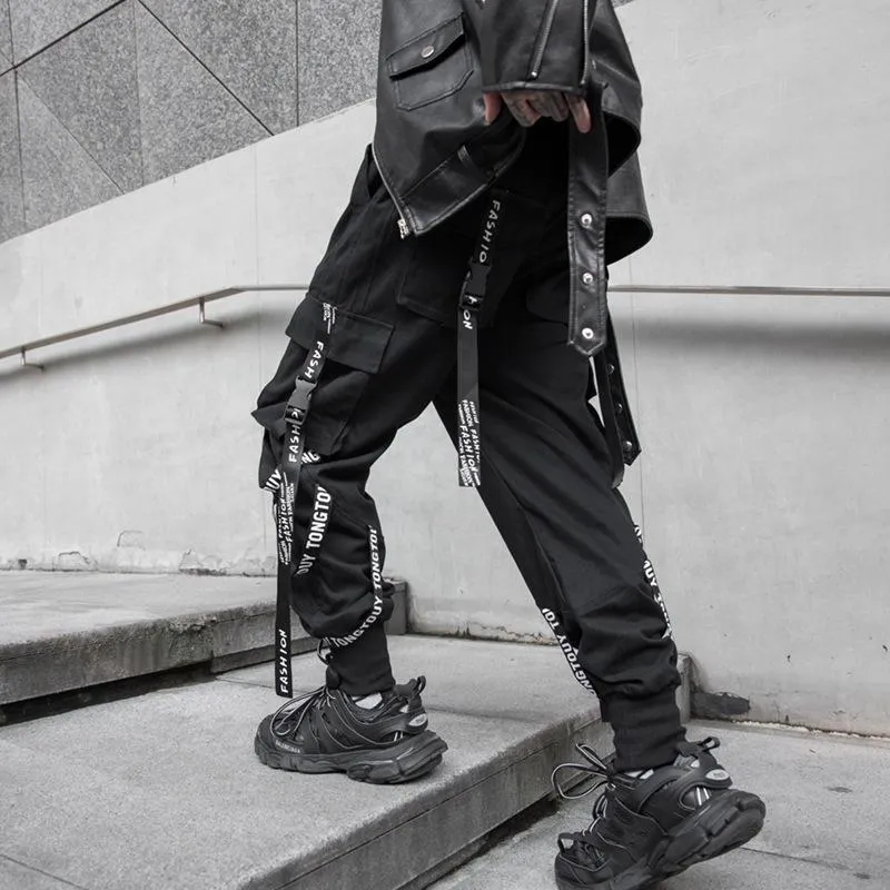 パンツ Mijko black gimmick cargo pants street Mijko black gimmick cargo pants street