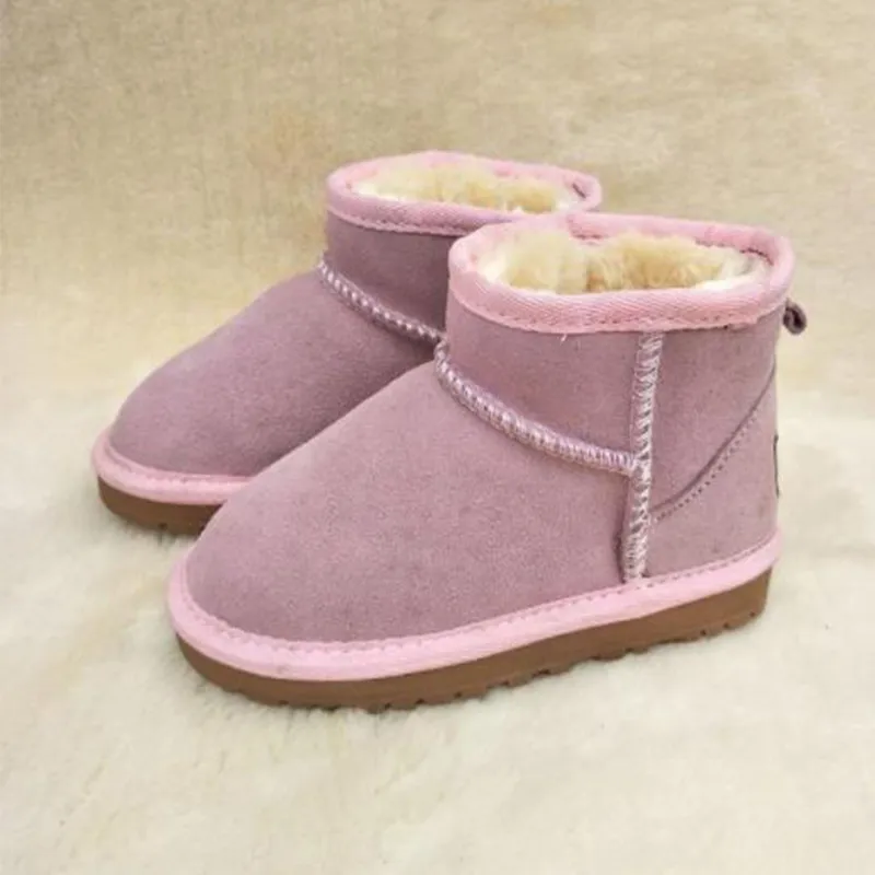 Hot sell Brand Children Girls Boots Shoes Winter Warm Toddler Boys Kids Snow Children`s Plush ucc