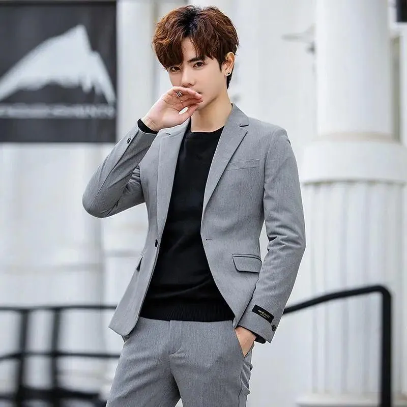 Casual Blazer Korean Slim Fit Blazer Slim Fit Blazer Suit For Men