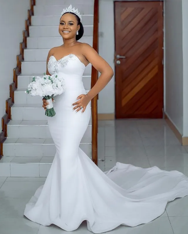 2024 Taglie Forti Piu Dimensioni Ebi Cristalli Abiti Da Sposa Sirena Eleganti Abiti Da Sposa Eleganti Da 100 63 DHgate
