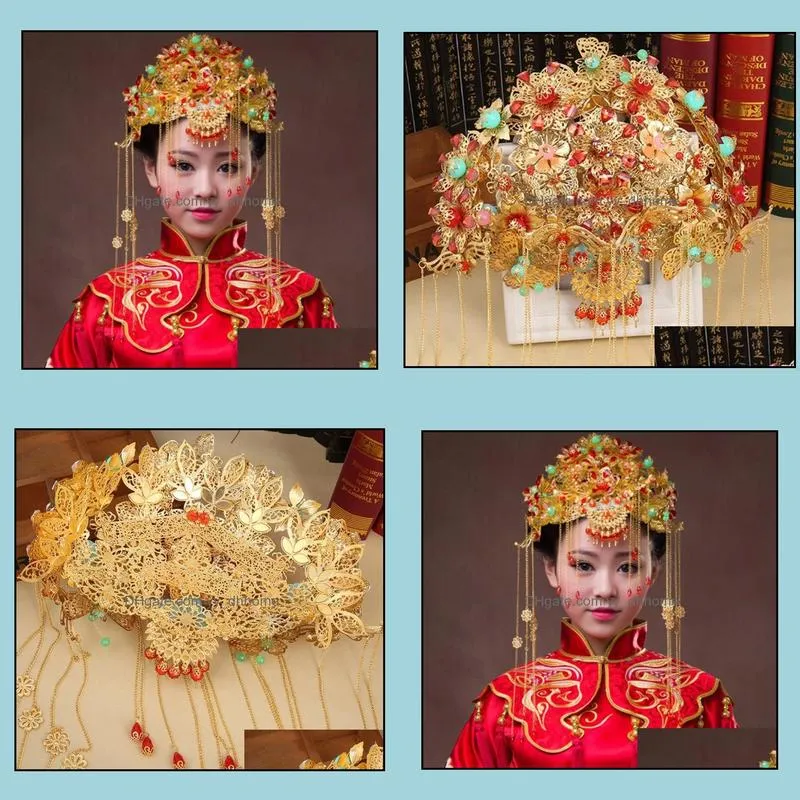 Bridal Styling Phoenix Crown Headdress Crowns Hair Bands Tiaras Hairgrips Headpieces Jewelry Headbands