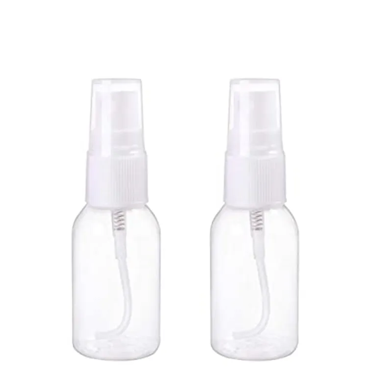 30ml 1OZ Puste Przezroczyste butelki rozpylacza Plastikowe Przenośne Refillable Butelki mgły Perfumy Atomizer Pojemnik do czyszczenia i podróży