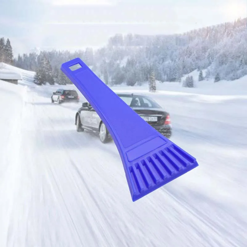 Raschietto per ghiaccio universale per veicoli in plastica, strumento a forma di T, pale da neve invernali, lama in vetro, parabrezza, tergicristallo, raschietti per ghiaccio, strumenti per la pulizia dell'auto